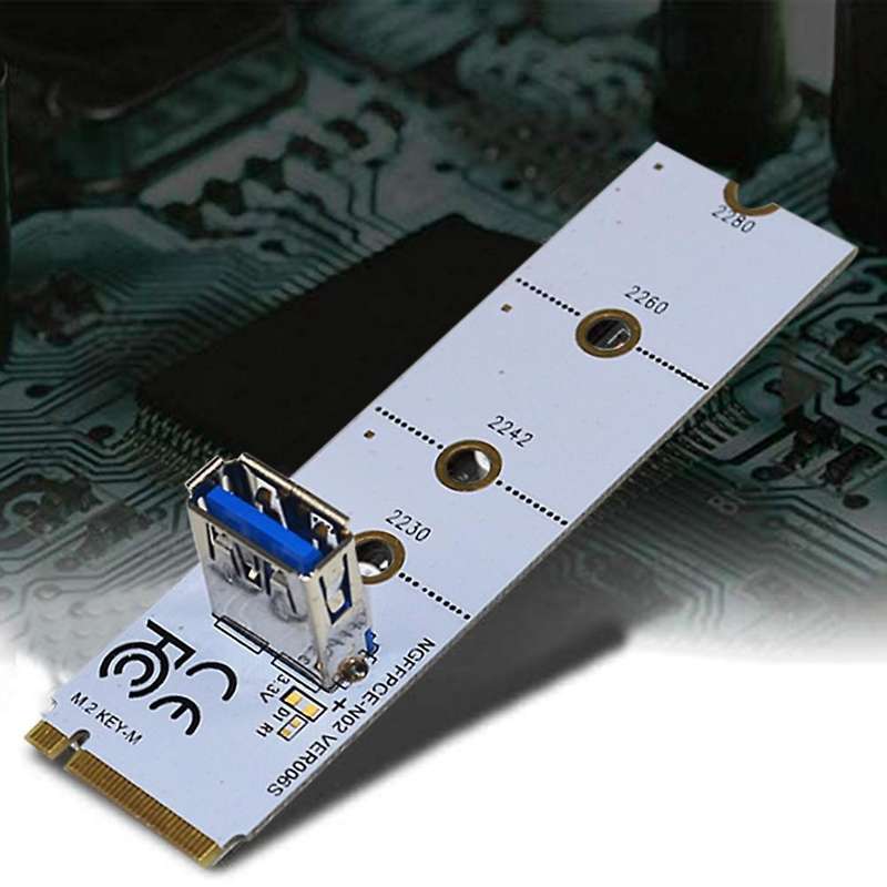 M.2 to Pci-e X16 Ngff Slot Usb3.0 Graphics Extension Adapter Card