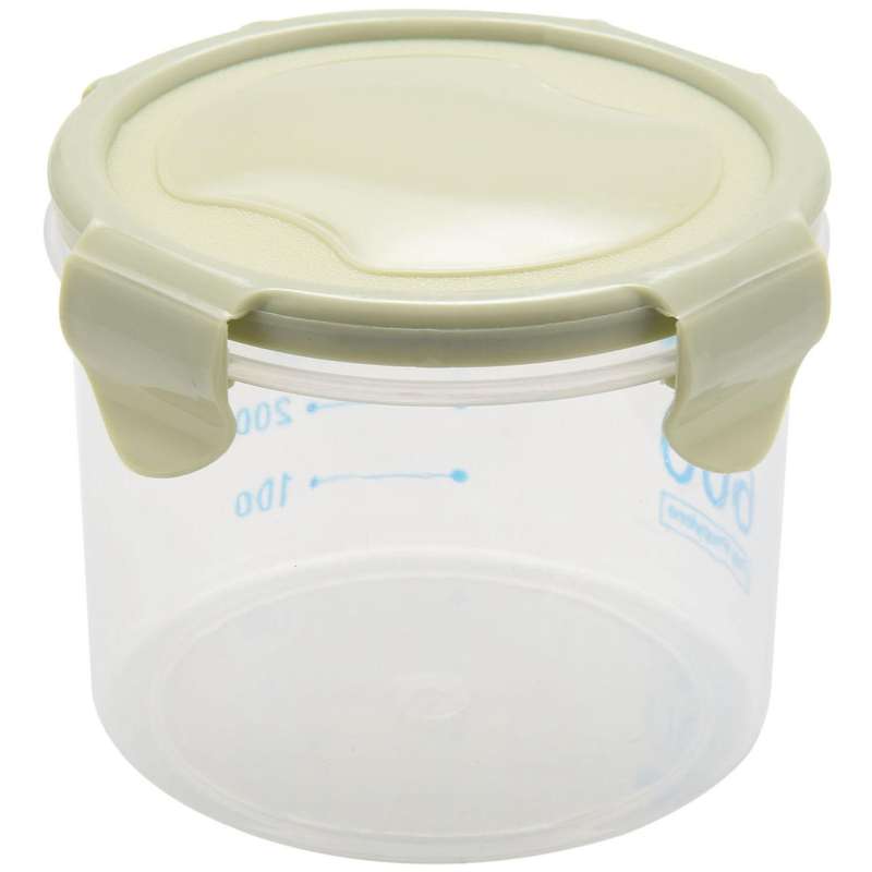 Kitchen Food Container Seal Pot Storage Tank Plastic 600ml Green