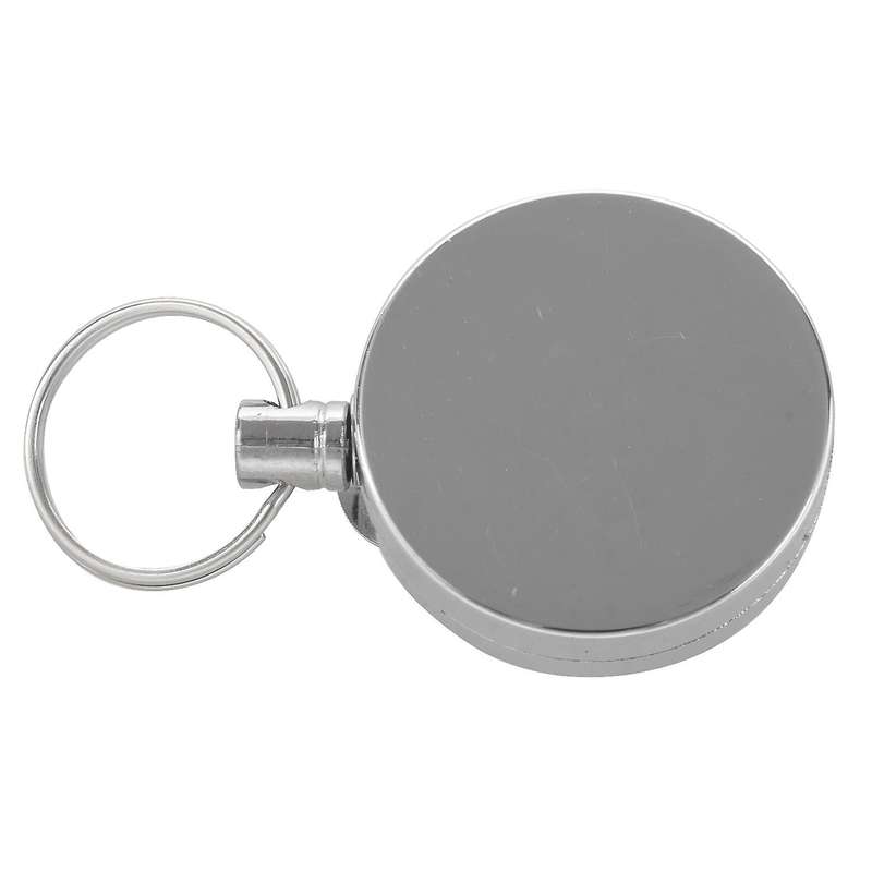 Steel Retractable Key Chain Recoil Key Ring Belt Clip Pull Chain Holder