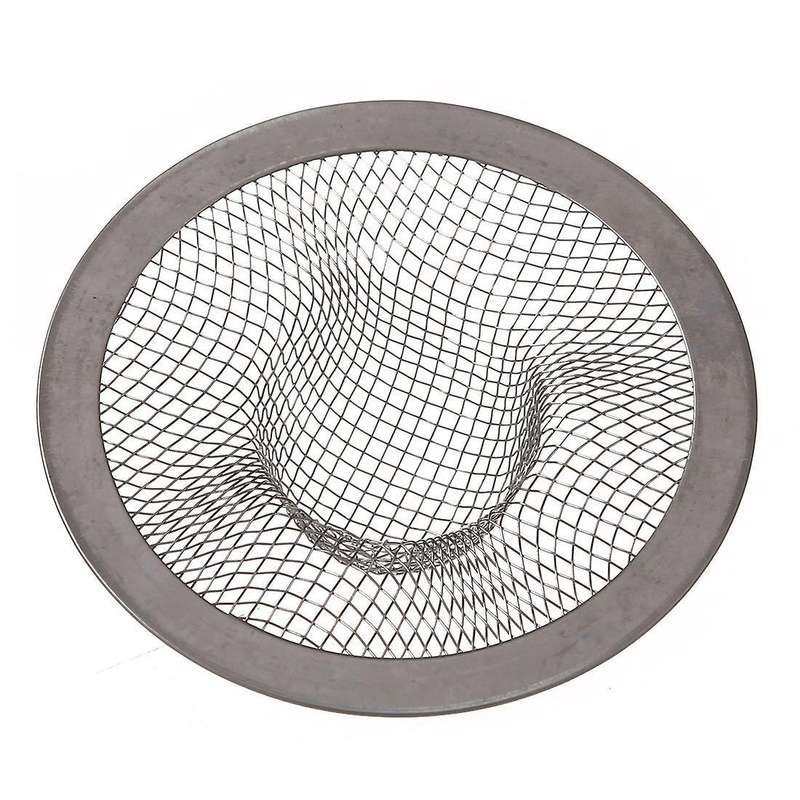 Stainless Steel Drainer Basin Filter Mesh Sink Strainer 7cm Dia 2pcs