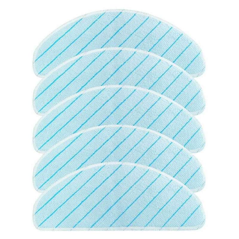 For Ecovacs Deebot Ozmo T8 Aivi Washable Mop Pad Mop Cloth Rag (5pcs)