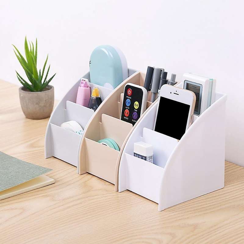 Home Remote Control Holder Storage Box Stationery Storage Rack C