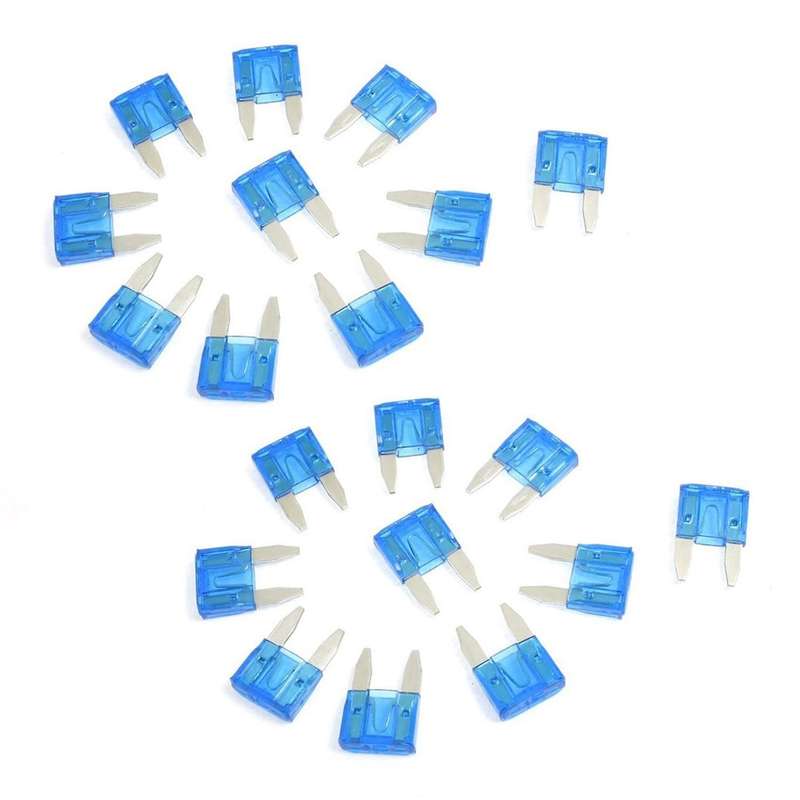 10 Stueck Atc Mini Blade Kfz Sicherung Flachsicherung 15a, Blau