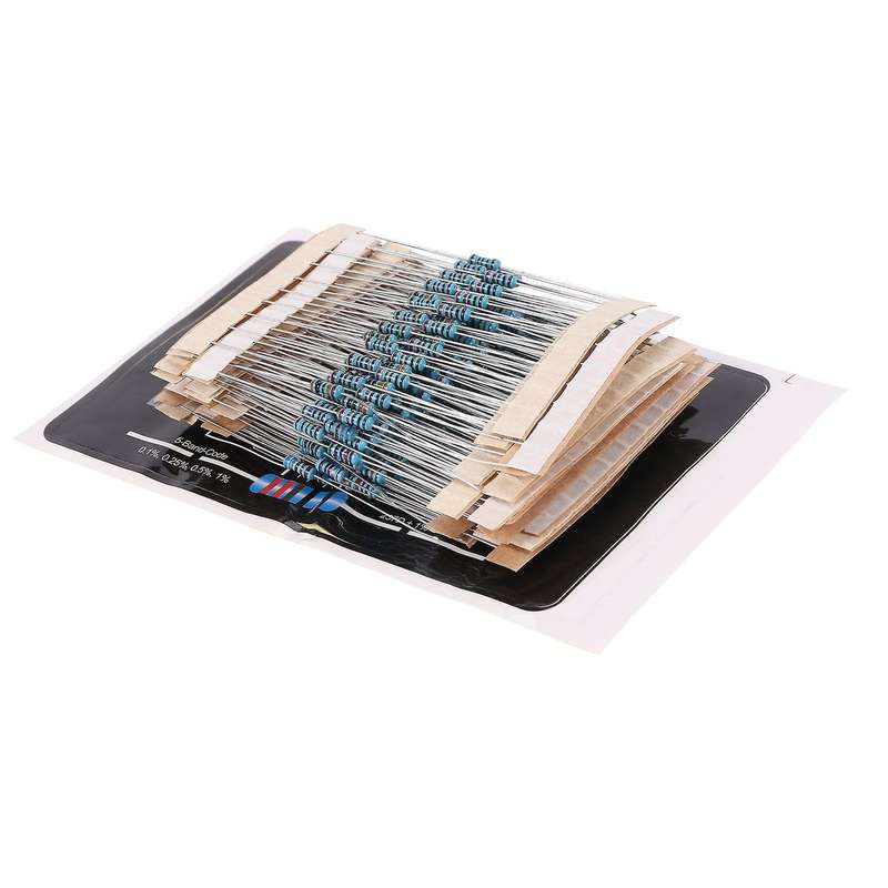 300pcs 10 -1m Ohm 1/4w Resistance 1% Metal Film Resistor Kit