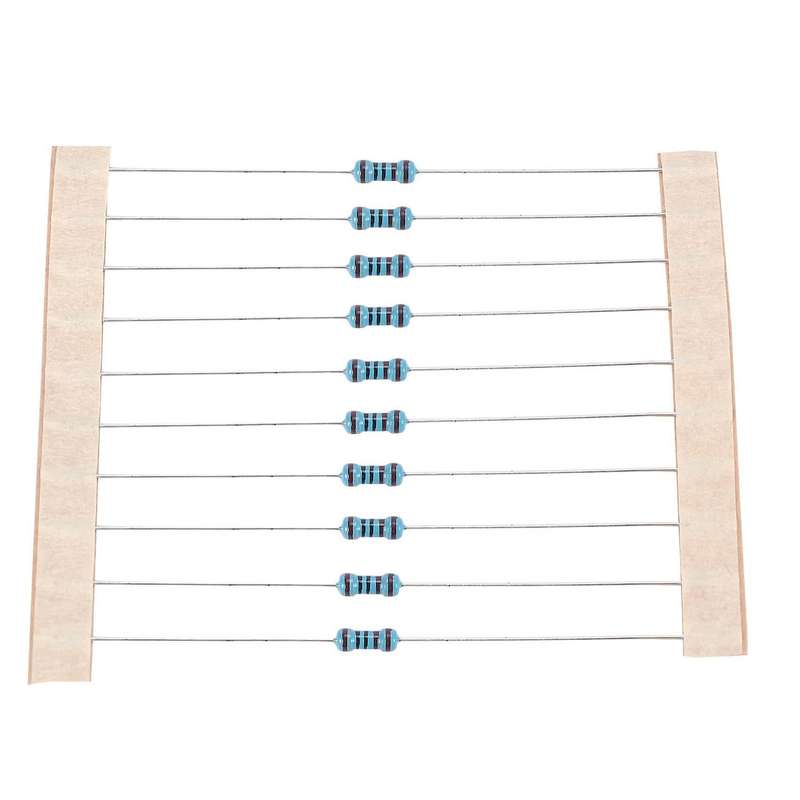 300pcs 10 -1m Ohm 1/4w Resistance 1% Metal Film Resistor Kit