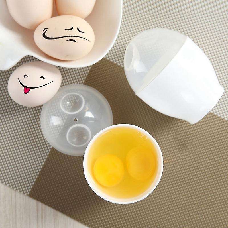 Steamed Egg Cup for Microwave Oven,breakfast Boiled Egg Cup, 2 Pieces