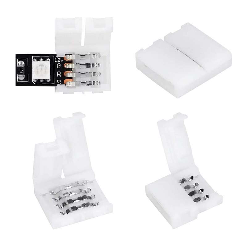 50packs 4-pin Rgb Led Light Strip Connectors