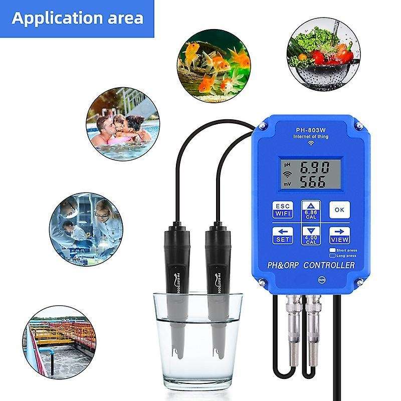 Wifi Monitoring Digital Acid-base and Redox Controller Eu Plug