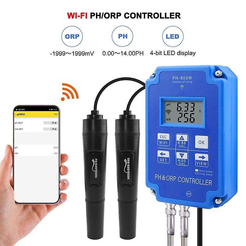 Wifi Monitoring Digital Acid-base and Redox Controller Eu Plug