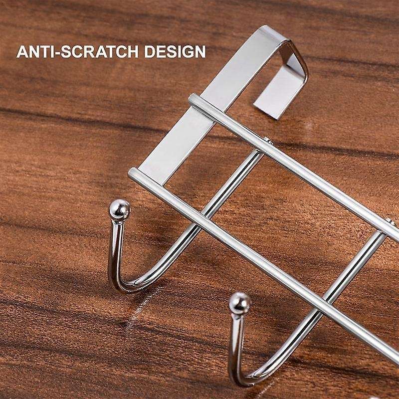 Over The Door 5 Hooks Organizer Rack Clothes Coat Hat Towel Hanger
