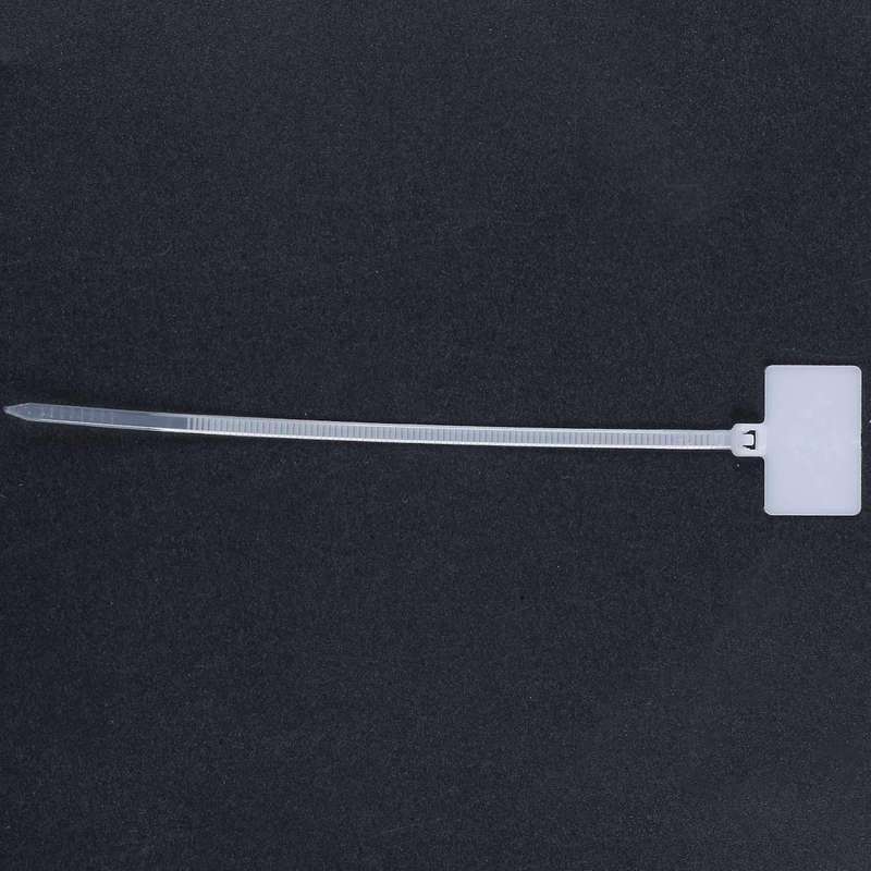 50pcs Nylon Cable Tie Label Network Zipper Trim Wrap Ring Line Label