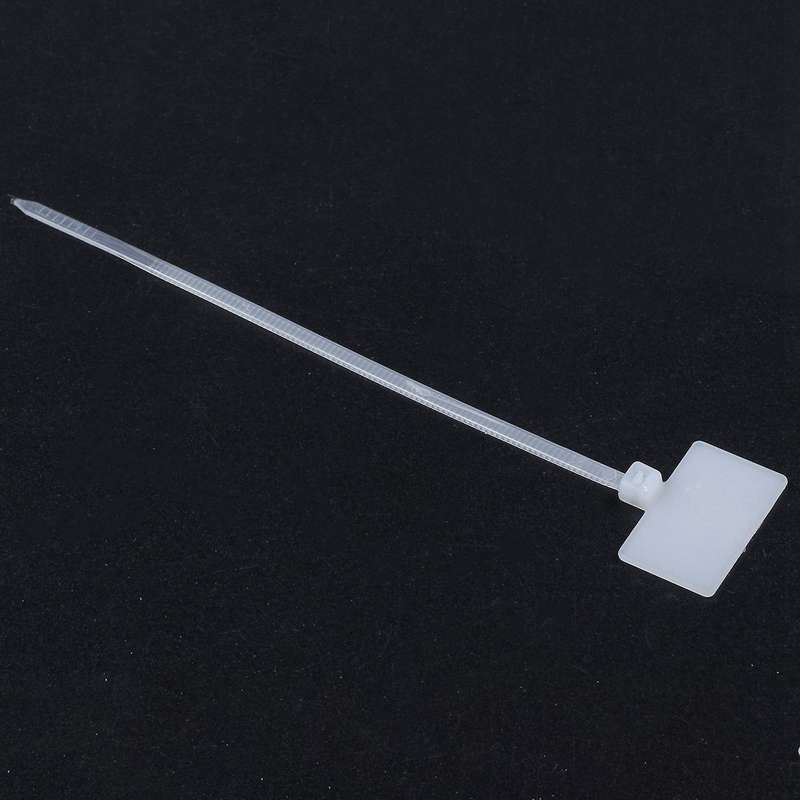 50pcs Nylon Cable Tie Label Network Zipper Trim Wrap Ring Line Label