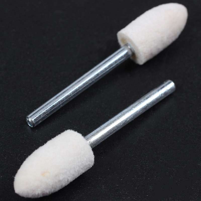 12 Pcs Polishing Buffing Tool 8.5mm Conical Mounted Felt Bobs