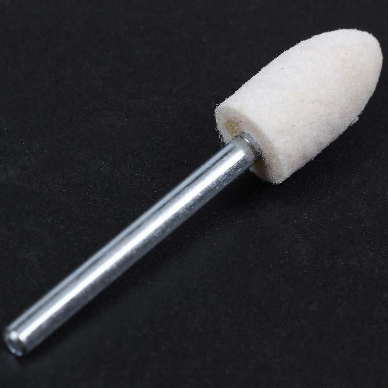 12 Pcs Polishing Buffing Tool 8.5mm Conical Mounted Felt Bobs