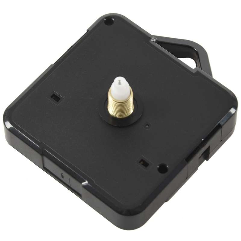 Quartz Clock Movement Mechanism Diy Repair Parts Black + Hands