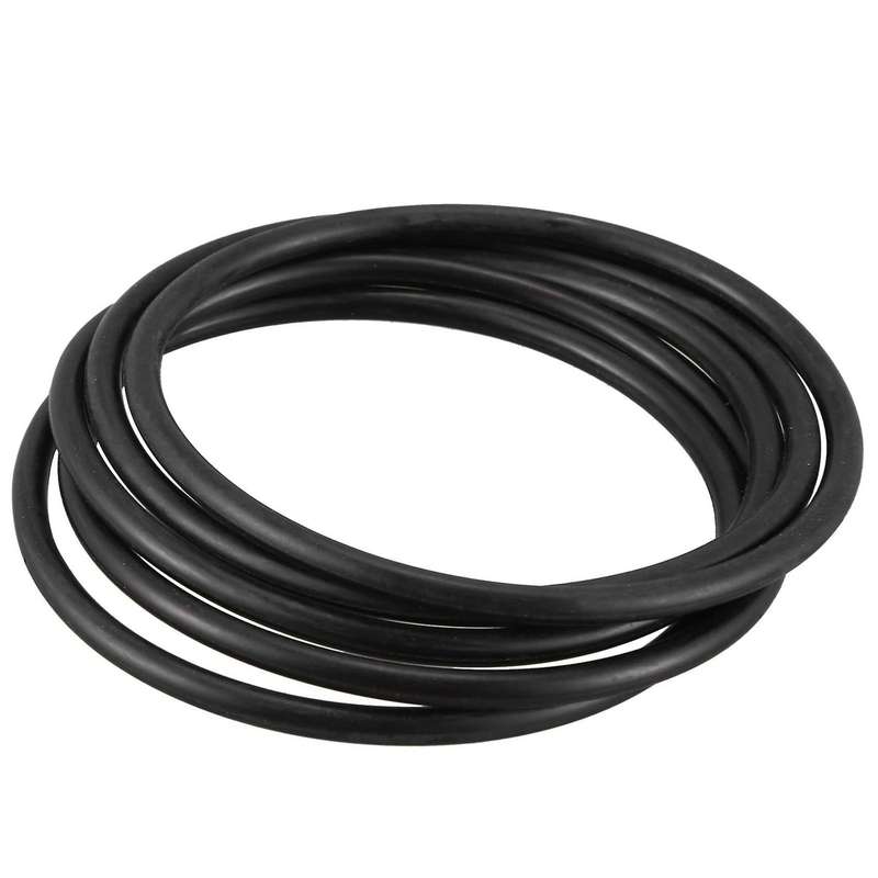 5pcs 80 Mm Aussen Dia 4mm Dick Gummi-o-ring-dichtung Schwarz