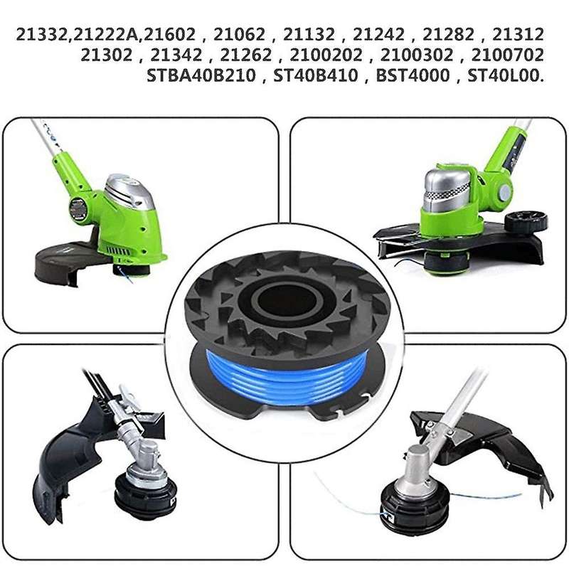 3pack String Trimmer Spool Line 29252 29092 for Greenworks 20v 24v