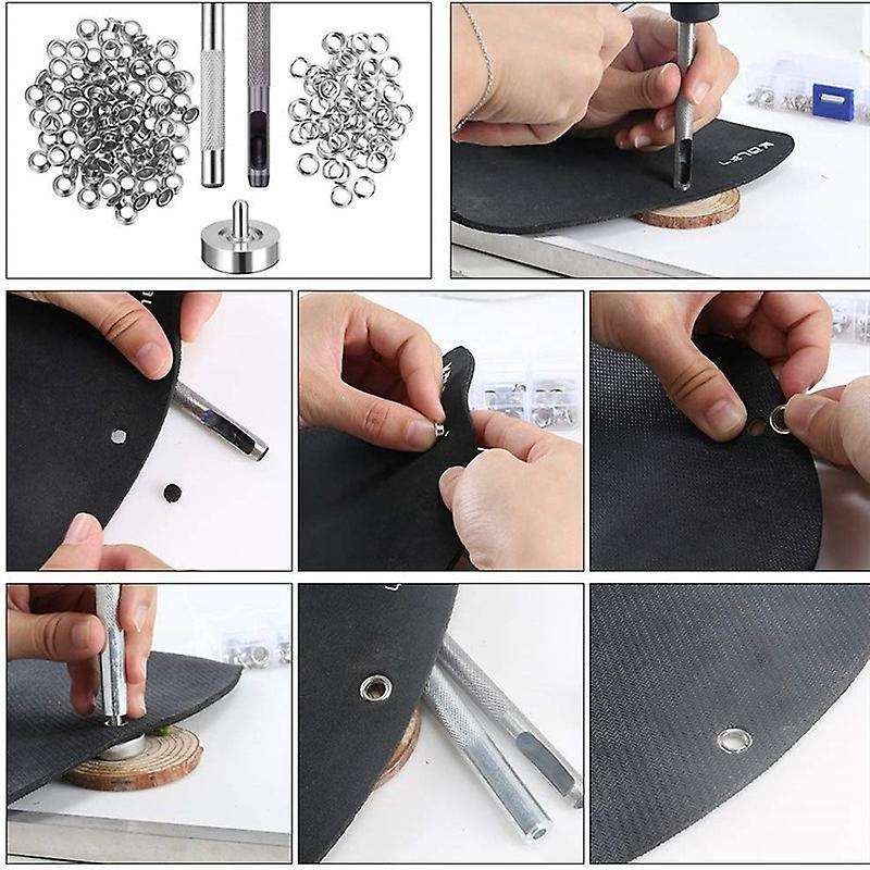 100pcs Metal Eyelets Set for Diy Accessories Leather Craft Clothing