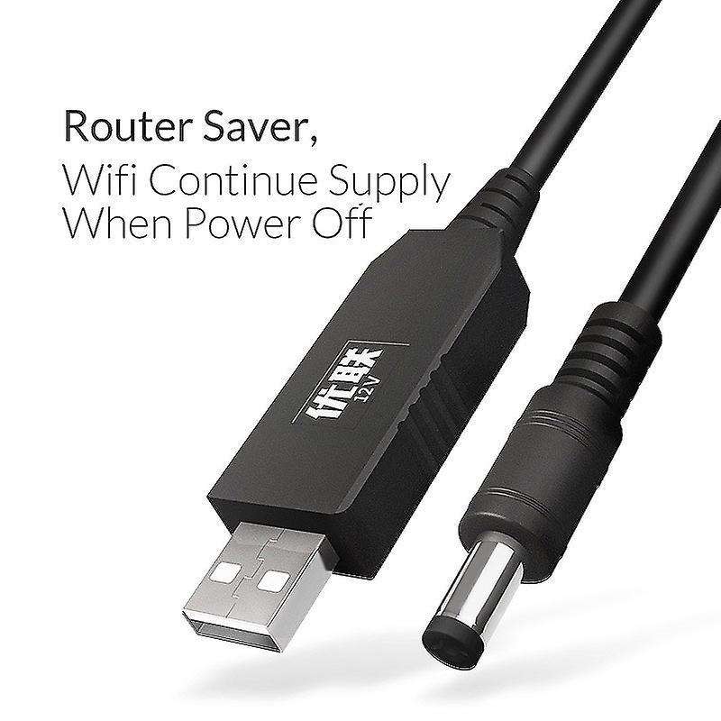 Unnlink 1m Dc 5v to 12v 0.8-1a Usb to Dc 5.5x2.1mm Cable