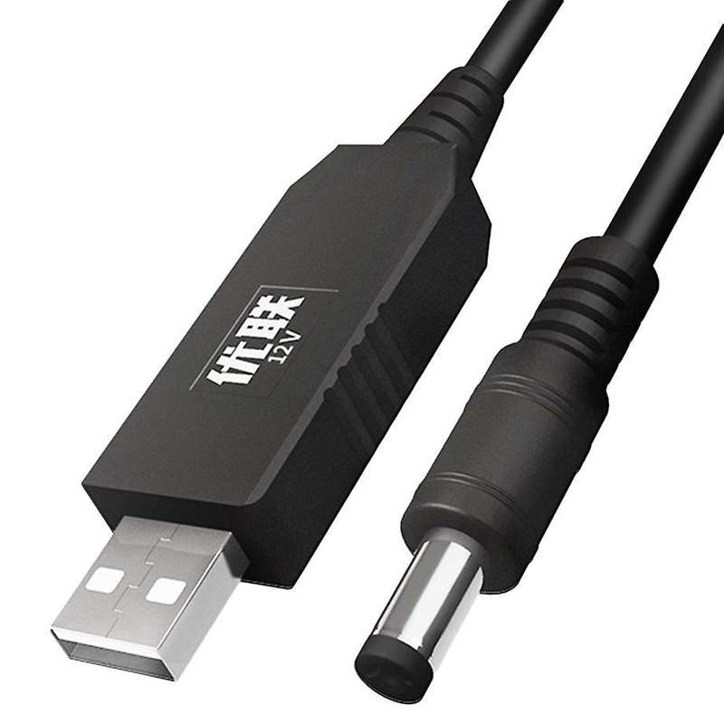Unnlink 1m Dc 5v to 12v 0.8-1a Usb to Dc 5.5x2.1mm Cable