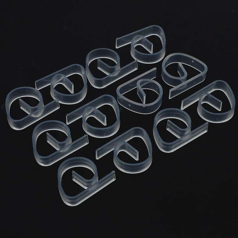 12pcs Picnic Home Plastic Transparent Tablecloth Tablecloth Clip