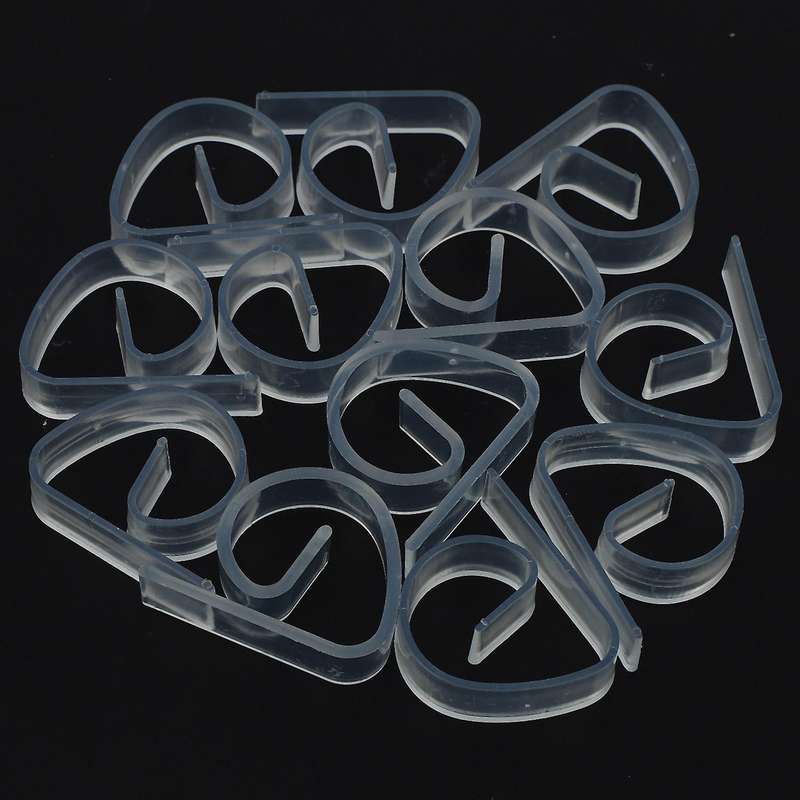 12pcs Picnic Home Plastic Transparent Tablecloth Tablecloth Clip