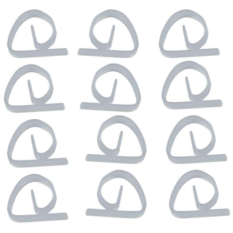 12pcs Picnic Home Plastic Transparent Tablecloth Tablecloth Clip