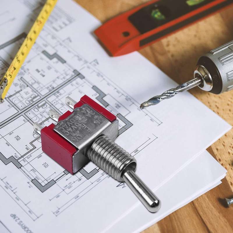 Ac 250v 2a 120v 5a On/off/on Momentary Spdt Toggle Switch