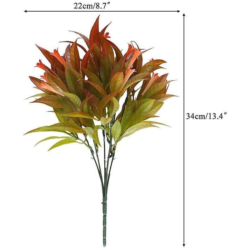 Artificial Morning Glory Shrubs Bundles Faux Plastic Bouquets