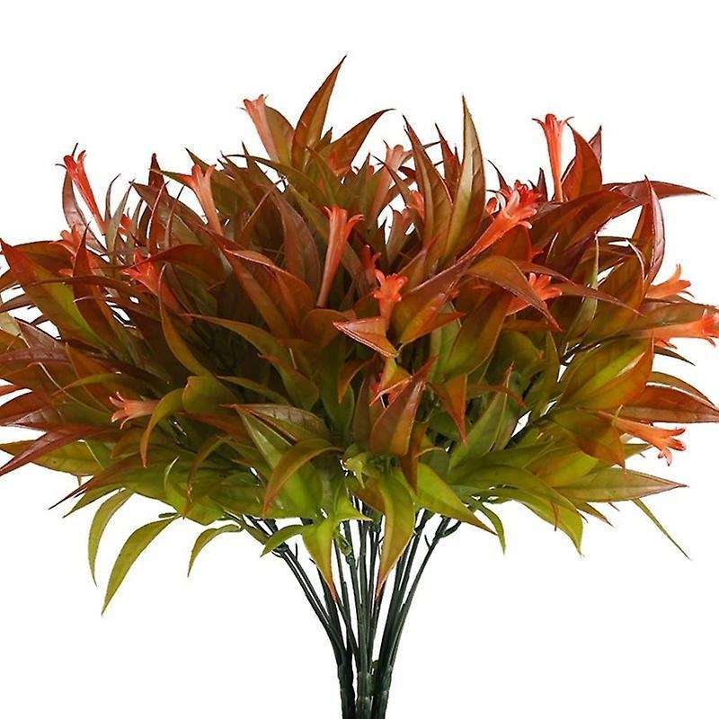 Artificial Morning Glory Shrubs Bundles Faux Plastic Bouquets
