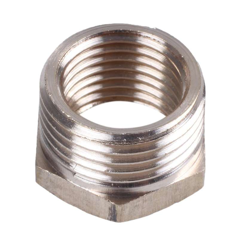 3/8" Pt Male to 1/4" Pt Female Hex Thread Bushing Piping Connector