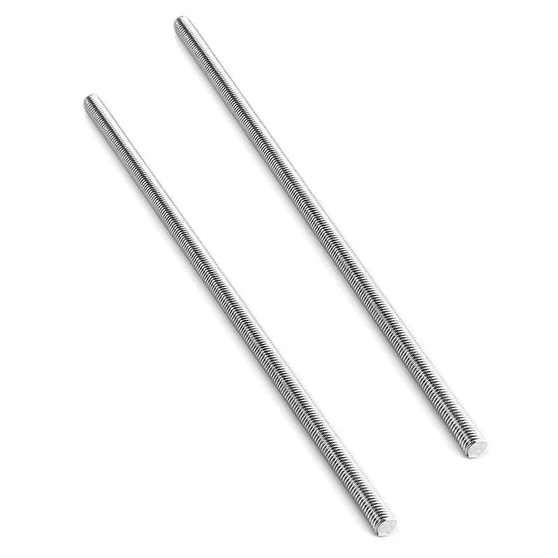 M6 X 25mm Fully Threaded Rod, 2 Pack for Anchor Bolts,clamps,hangers