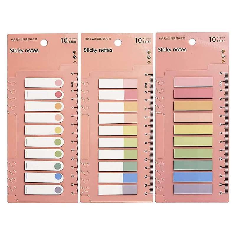 Page Markers Sticky Index Tabs 30 Colors Morandi Memo Stickers