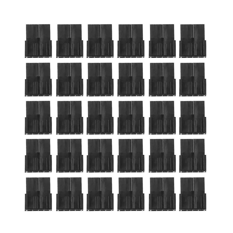 30pcs Pci-e 8p Female Pcie Power Connector for Pc Computer, Black