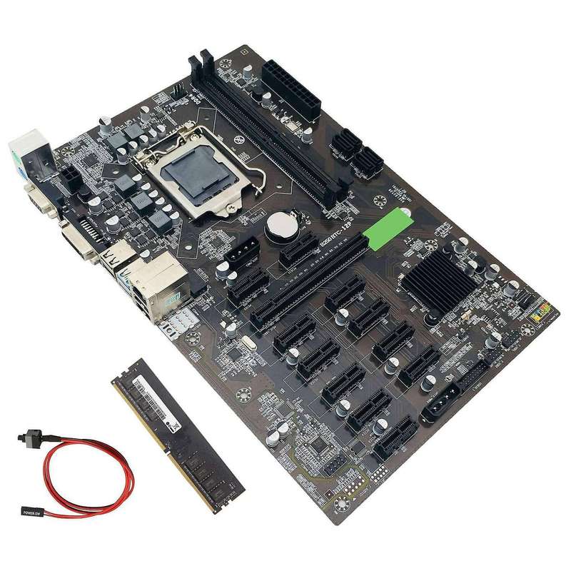 B250 Btc Mining Motherboard with Ddr4 8g 2133mhz Ram for Btc Miner