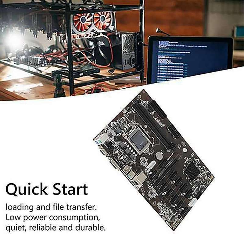 B250 Btc Mining Motherboard with G3900 Cpu+cooling Fan+thermal Grease