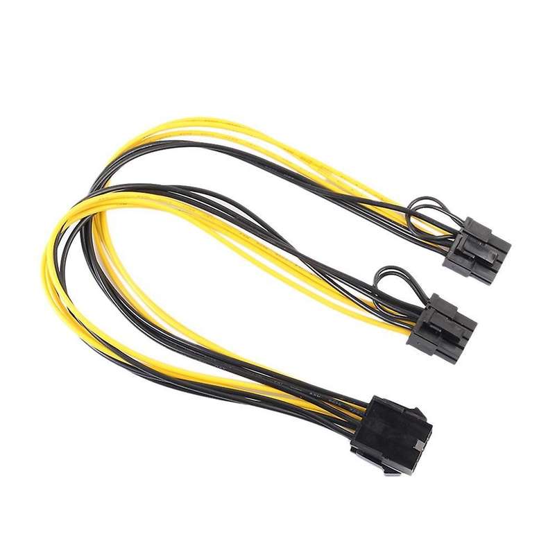 Cpu 8pin to Image Dual Pci-e Power Distributor Cable 30cm F19802