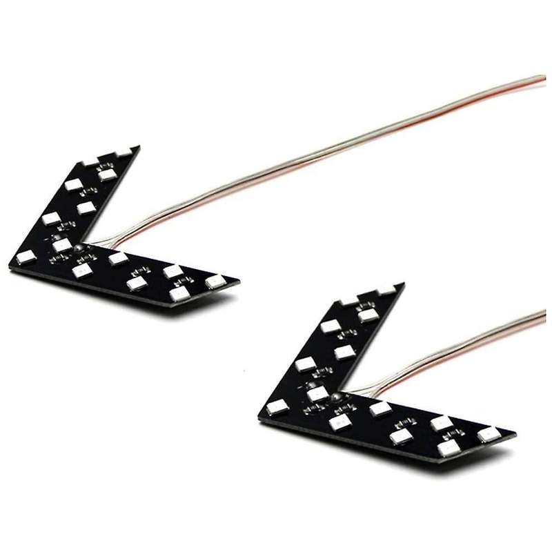 2pcs 14 Smd Car Led Rear View Mirror Indicator Turn Signal, Red Light