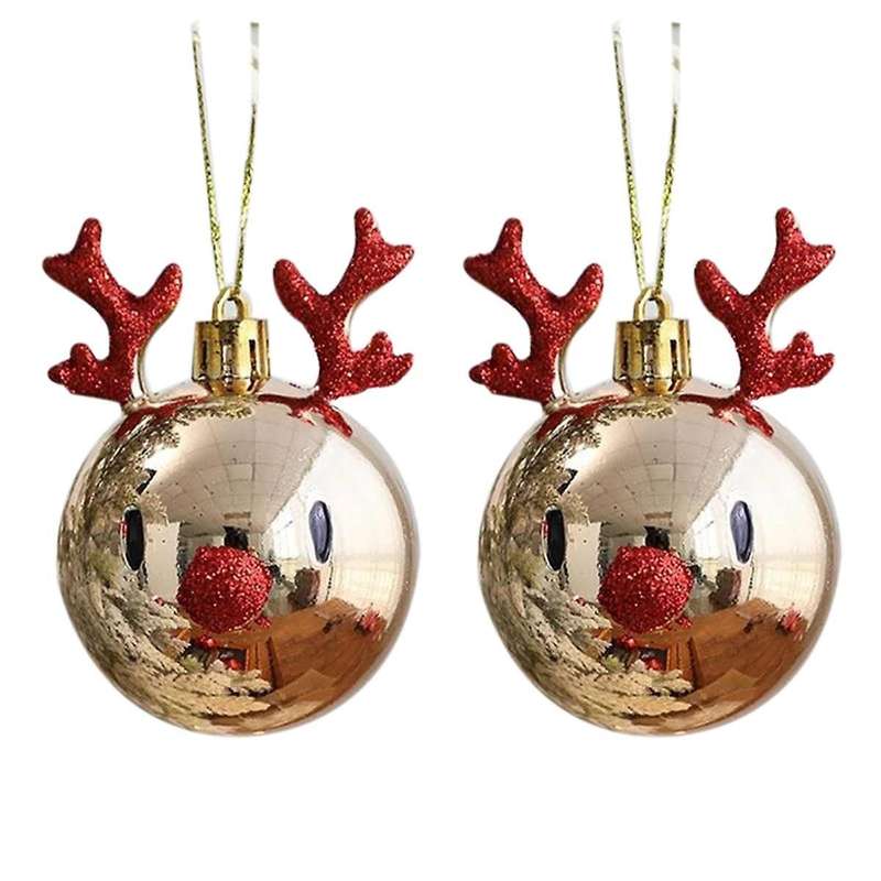 2pcs Pendant Balls Home Party Props for Christmas Tree Decorations C