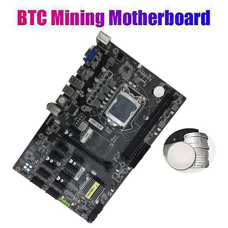 B250 Btc Motherboard with Switch Cable 12 Pci-e Slot for Bitcoin