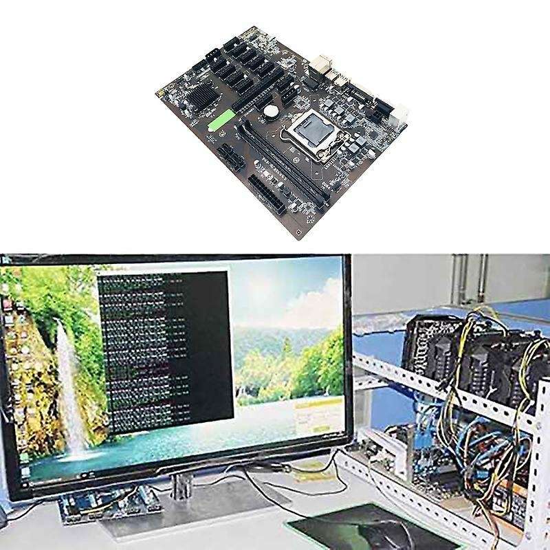 B250 Btc Mining Machine Motherboard 12 Pcie 16x Graphics Card Slot