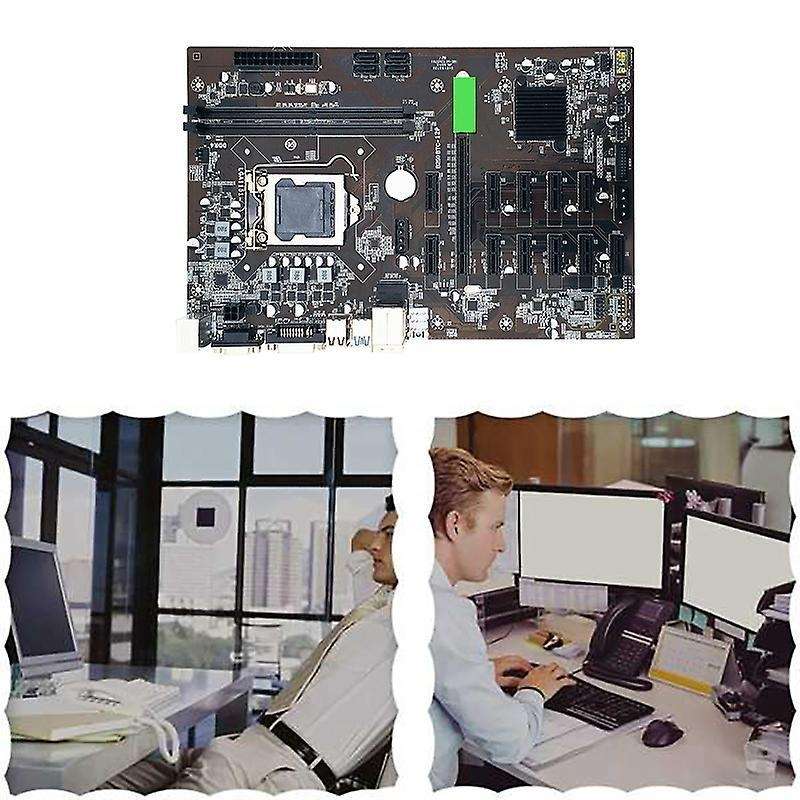 B250 Btc Mining Machine Motherboard 12 Pcie 16x Graphics Card Slot
