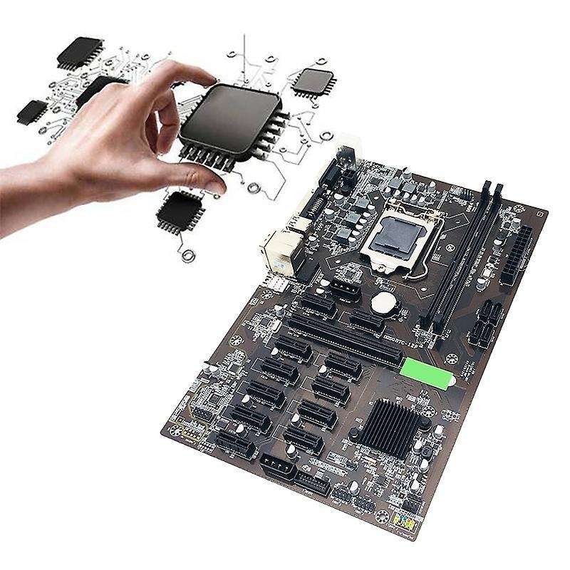 B250 Btc Mining Machine Motherboard 12 Pcie 16x Graphics Card Slot
