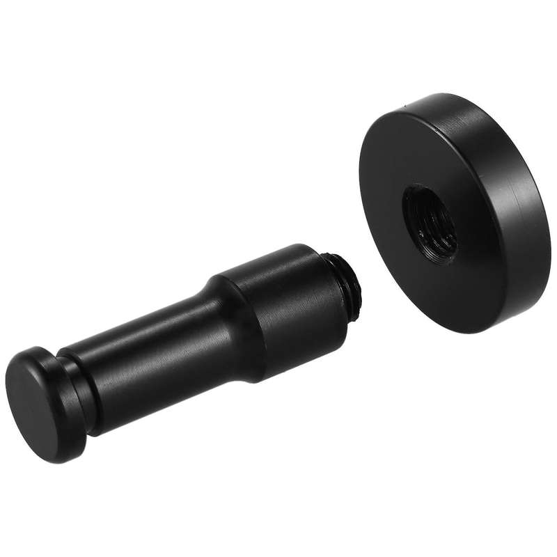 Decorative Aluminum Wall Towel Hanger Clothes Robe Hooks 1pc Black