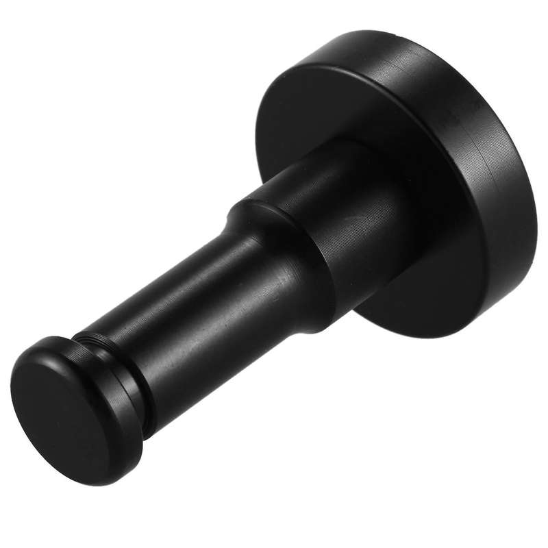 Decorative Aluminum Wall Towel Hanger Clothes Robe Hooks 1pc Black