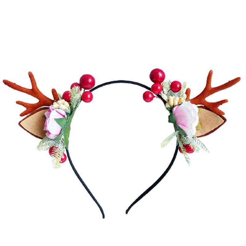 Christmas Antlers Headband Women Girl Headband (c)