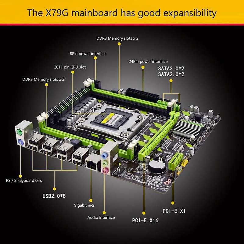 X79 Motherboard X79g Ddr3 Lga 2011 for Intel Lga 2011 Xeon Processor