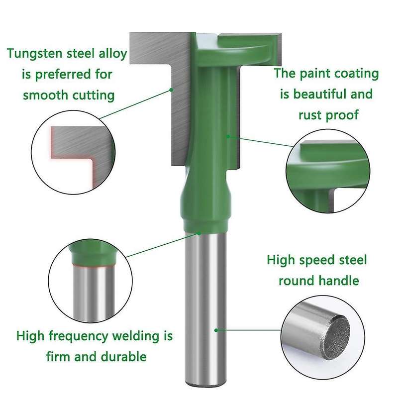 8mm Shank T-slot Router Bits Set for Wood Woodworking Bits B