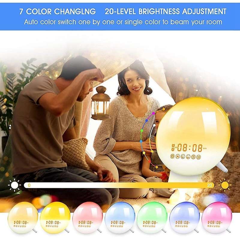 Sunrise Alarm Clock Wake Up Light for Bedrooms, Heavy Sleepers