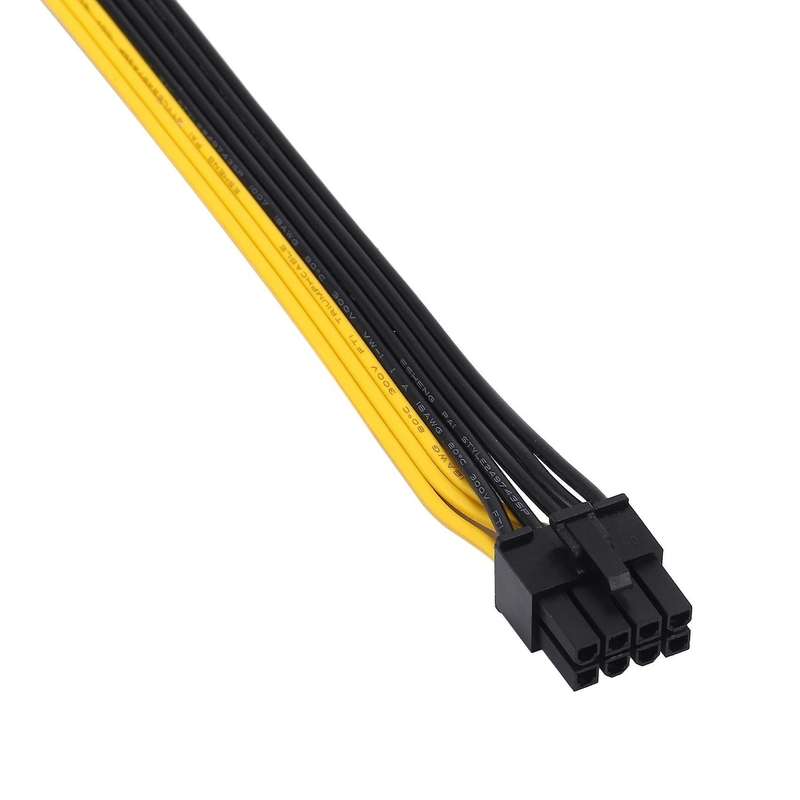 Atx Cpu 8 Pin Male to Dual Pcie 8(6+2) Pin Male Power Adapter Cable